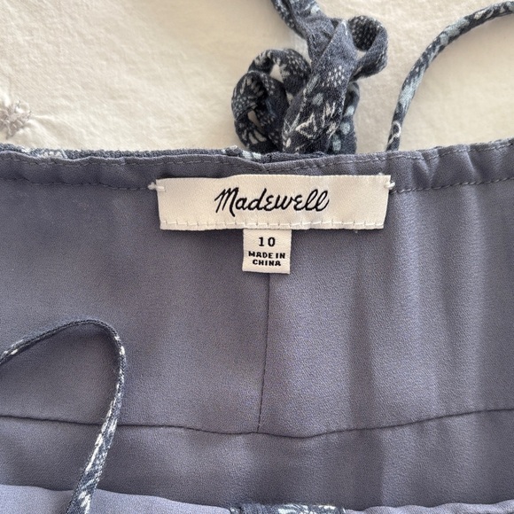 Madewell Blue Floral Midi Dress - Picture 5 of 6